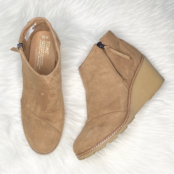 toms tan booties